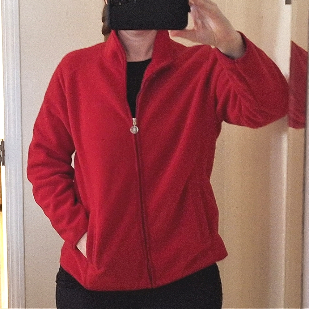 🚵Tradition Country Collection🏌Red Fleece Jacket